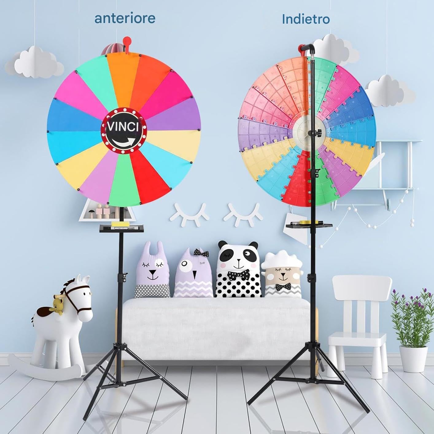 Ruota Dei Premi Strumento Divertente E Portatile E Riutilizzabile | Di Girare La Ruota Per Feste Di Compleanno Carnevale Giochi Per Party Aula Evento Shopping Interni Esterni