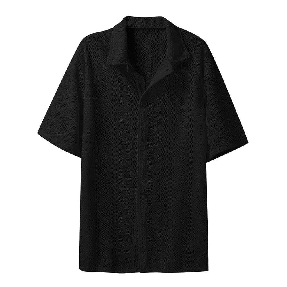 トップス SHEER FLOWER SHORT SLEEVE SHIRTS BLACK SHORT SHIRTS SHEER FLOWER SLEEVE トップス BLACK
