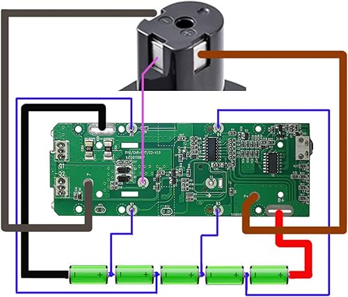 Miniatura 9 de Reemplazo de caja de plástico de 10 celdas para batería Ryobi de 18 V, piezas de herramientas eléctricas rotas, kit de reparación de cubierta de