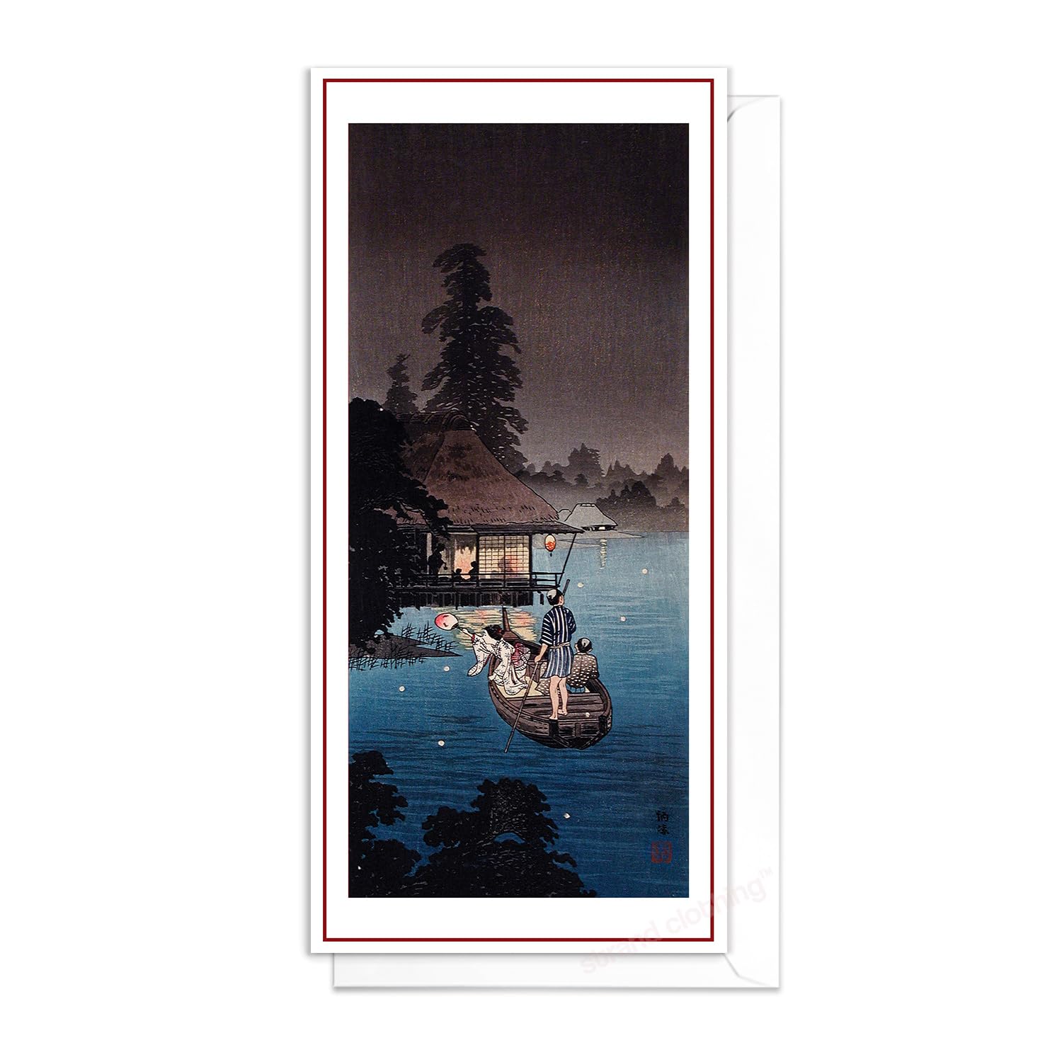 Japanese Ukiyo-e Art Large Greeting Cards Card 5 Set Birthday All Occasions Pack - View #9