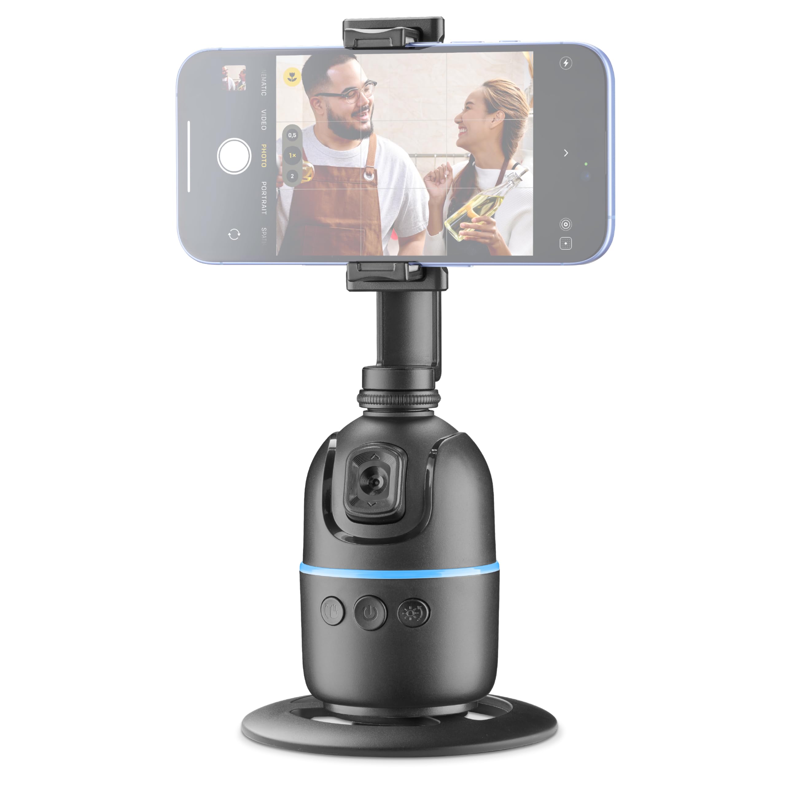 Cellularline FACECAM Supporto Smartphone con Riconoscimento Facciale 360° - Riconoscimento facciale e controllo gesture