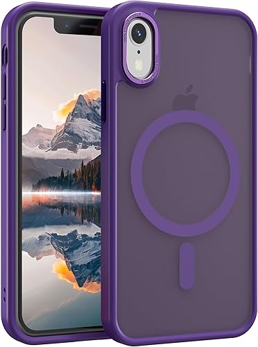 EUMADOVE Magnetic iPhone XR case,Compatible with Magsafe, Military-Grade Protect