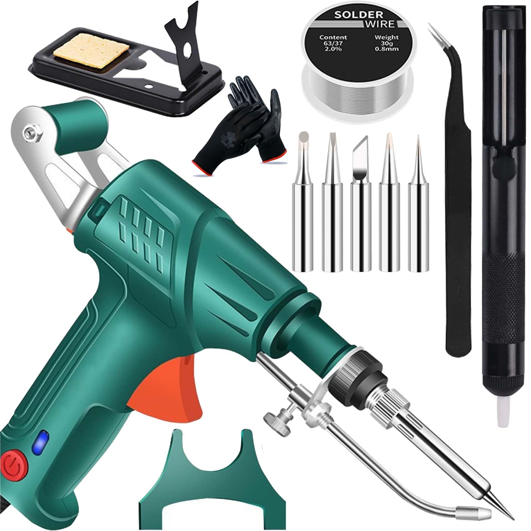 Herramientas de soldadura láser industrial con calefacción interna, juego de pistola de soldadura multifunción para soldador, pistola de soldadura portátil para metal, hierro de soldadura automático 3
