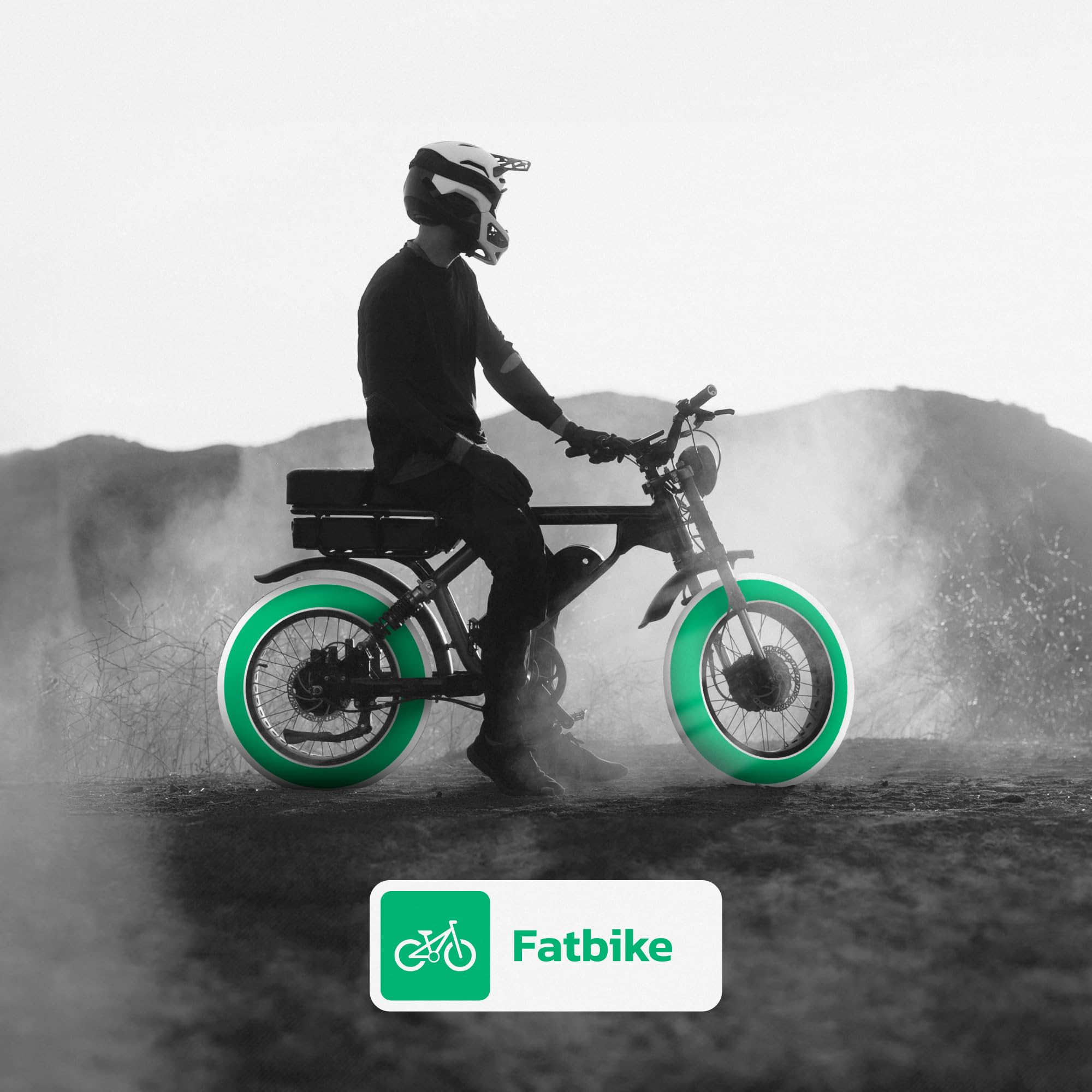 MOOVMOOV Camera d’aria 24x4.0 - Confezione da 2 - Fat Bike, MTB Pneumatici Larghi - ETRTO 98-507/100-507/102-507 - Ruota larga 24 pollici