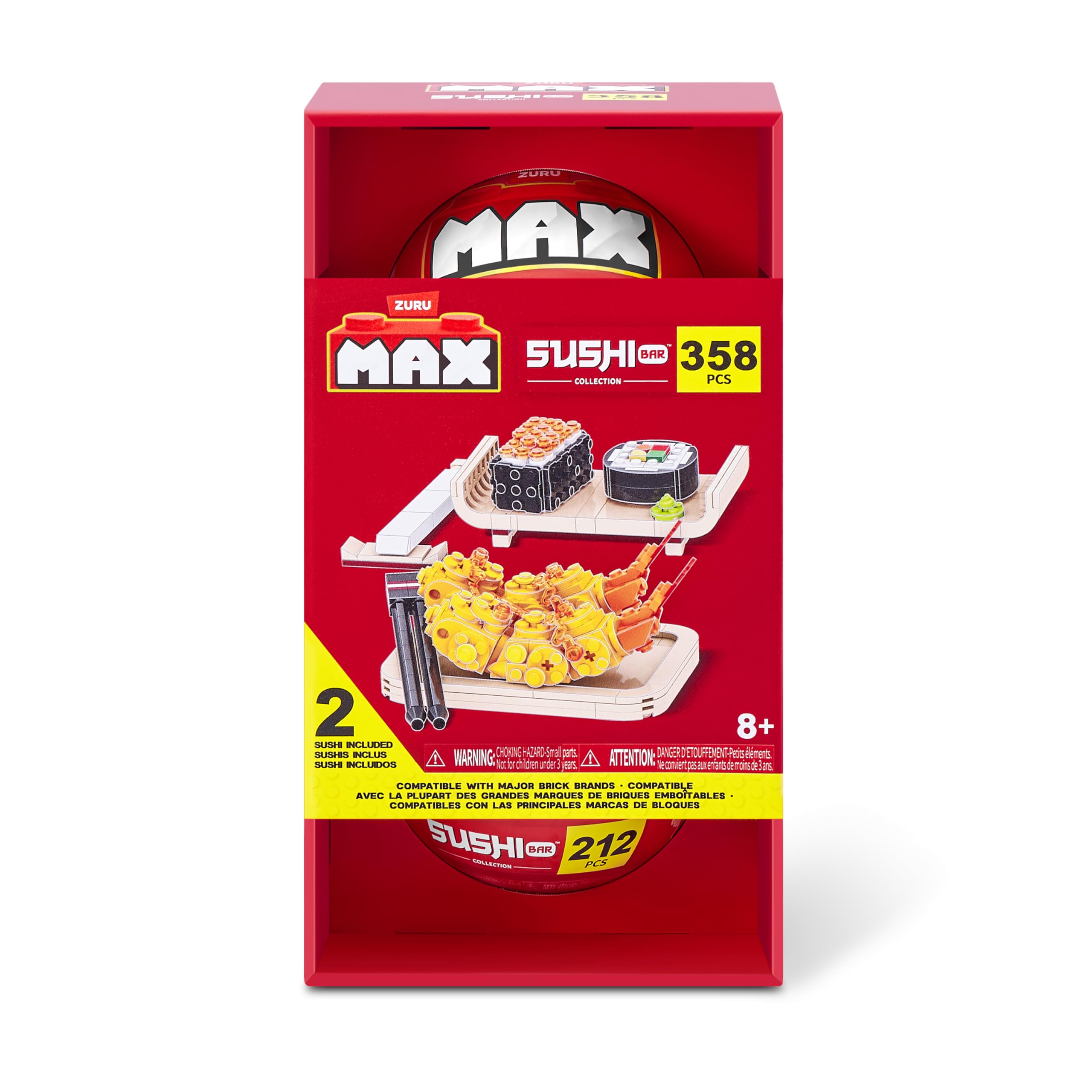Amazon.com: MAX Premium Sushi Building Bricks Capsule x2 Novelty