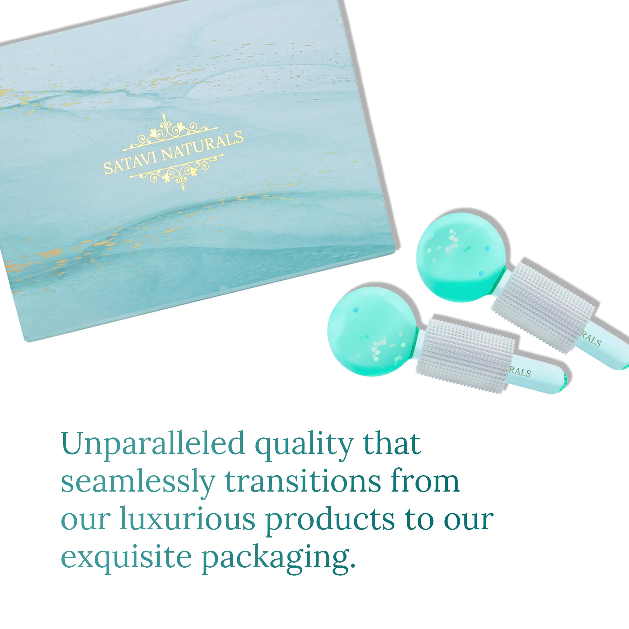 Satavi Naturals Beauty Ice Globes Facial Massage Tools