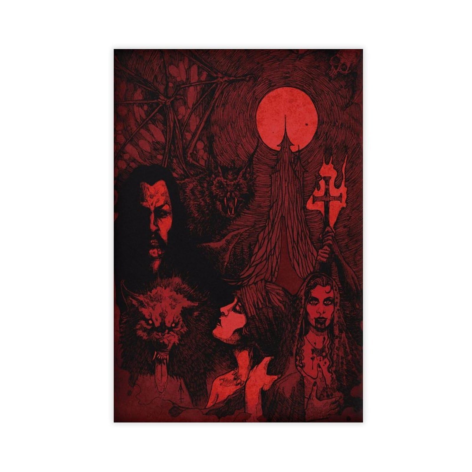 NFFBGFD Dracula - Dark Art Canvas Poster Wall Art Print Picture Paintings 12x18inch(30x45cm)