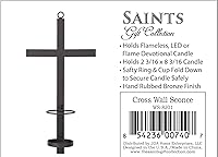 Vista 8 de Señora de los milagros, vela LED sin llama de oración devocional