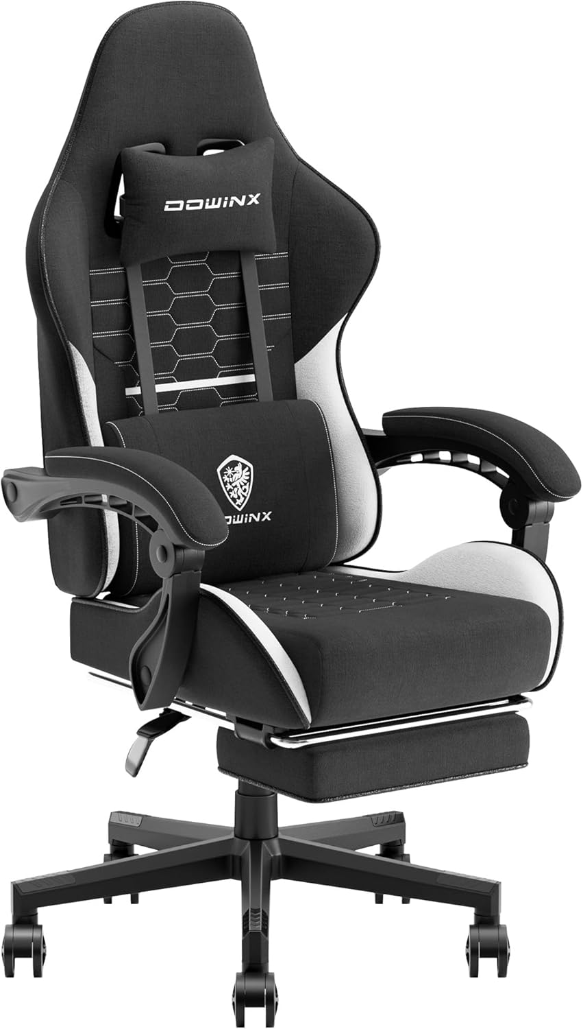 Dowinx Gaming Chair Fabric with Pocket Spring Cushion