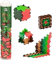 Vista 21 de Plus Plus Bloques de construcción entrelazados de 240 piezas para niños, juguetes de conexión de extremo abierto, mini manipulativos Stem Bin