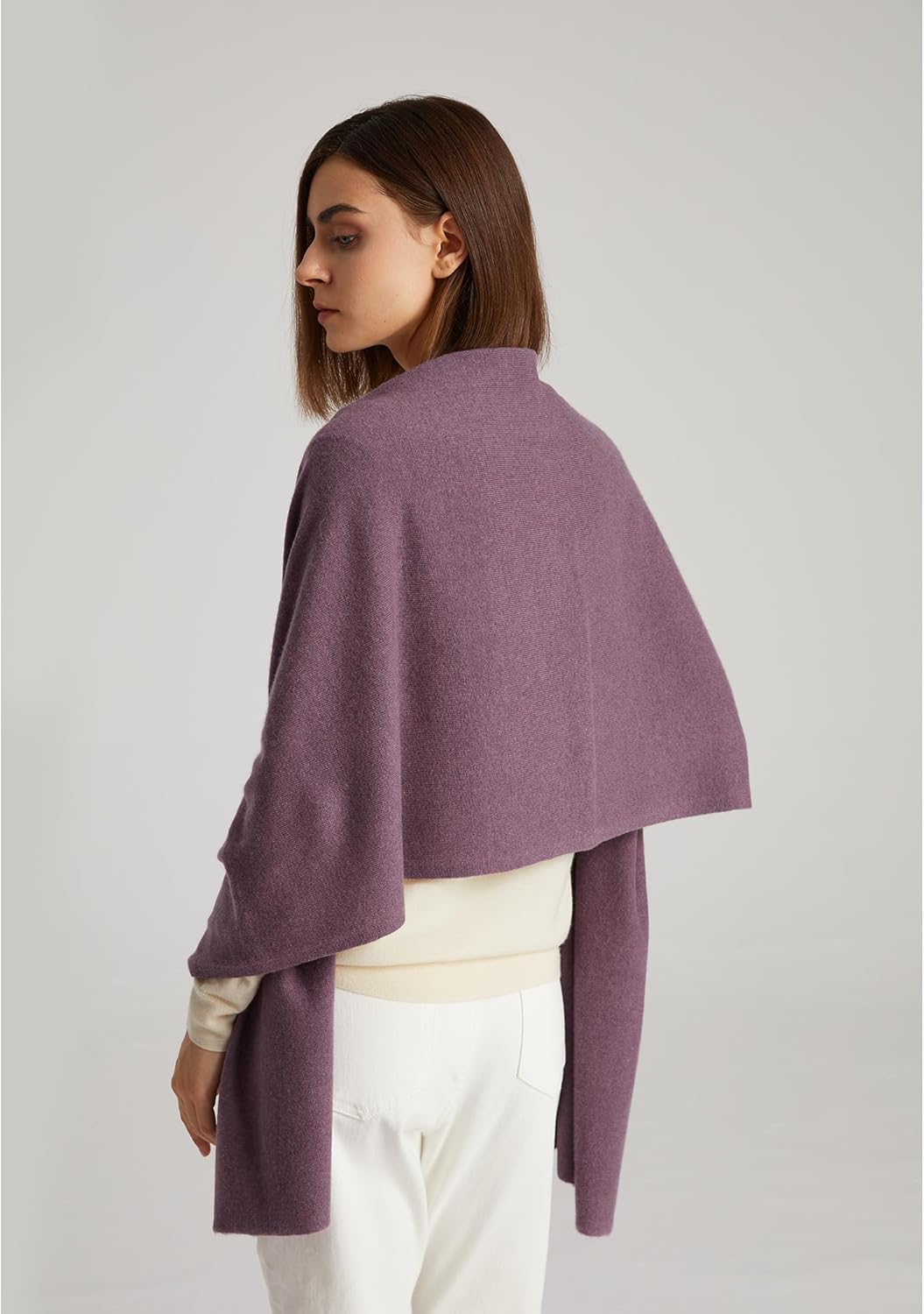 GreenMount Women's Cashmere Shawls 100% Cashmere Knit Soft Warm Winter Extra Large Scarf for Women Plant Dyeing - Image 5