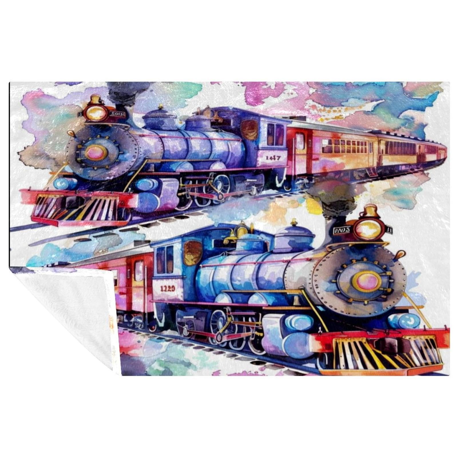 Couverture vintage aquarelle compacte pour ne plus avoir froid en voyage