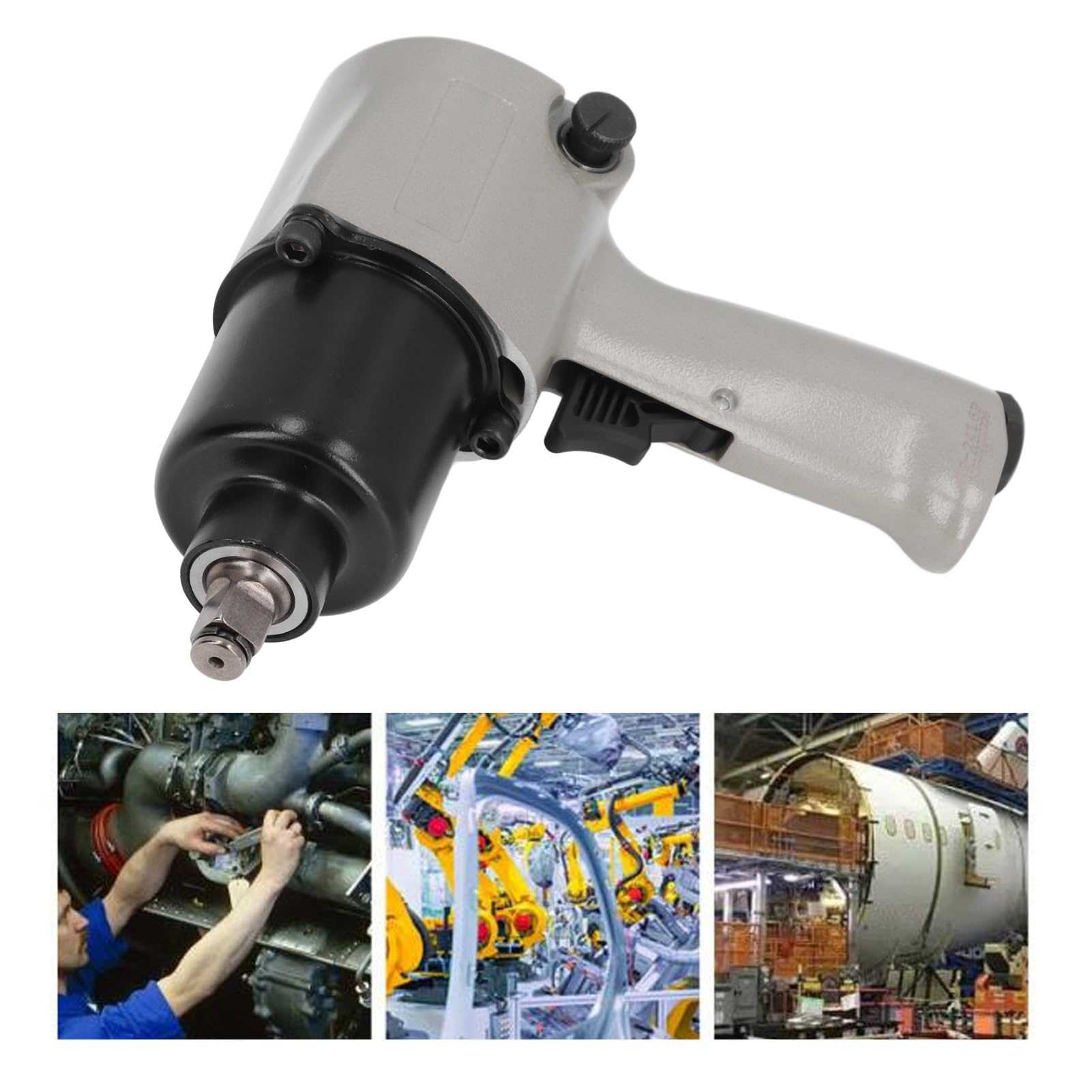 Aluminiowy Klucz Udarowy Pneumatyczny z Zakresem Skrętu 410 NM. Wszechstronne Narzędzie do Montażu Mechanicznego