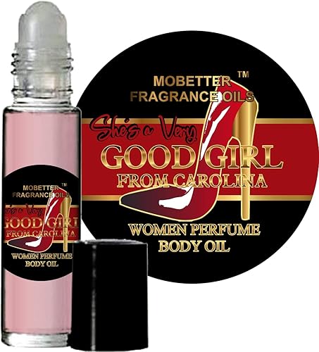 MOBETTER FRAGRANCE OILS - Aceite corporal con perfume para mujer, fragancia She's a Very Good Girl from Carolina (0.33 onzas)