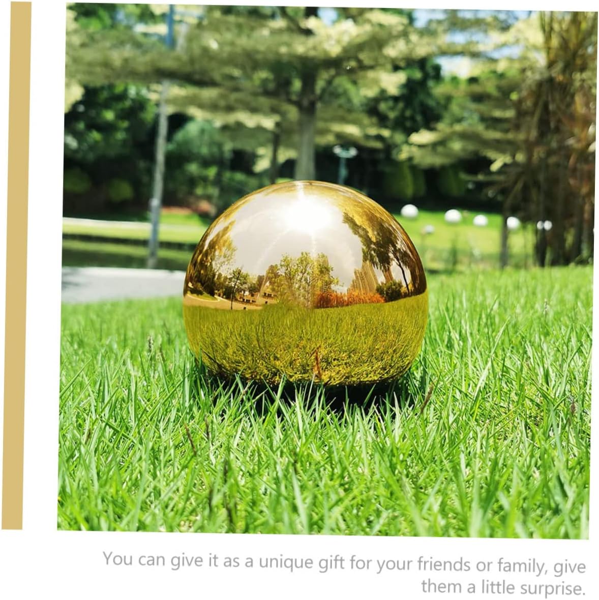 ibasenice 8pcs Outdoor Gazing Spheres Stainless Steel Mirror Spheres for Garden Ball Decor
