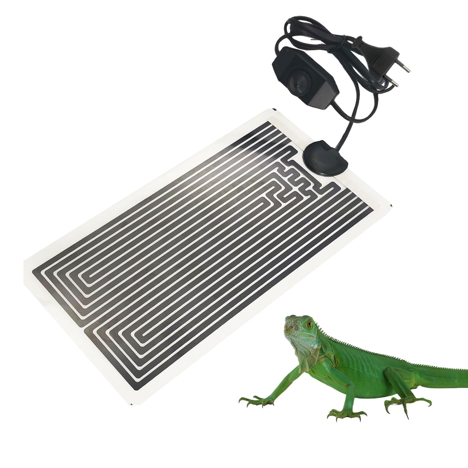 Manta Termica Reptiles,Estera Calefactora Para Terrario, 7w Manta Calefactora para Reptiles, Almohadilla calefactora para reptiles de baja temperatura, para Lagarto, Serpiente, Tortuga (15*28cm)