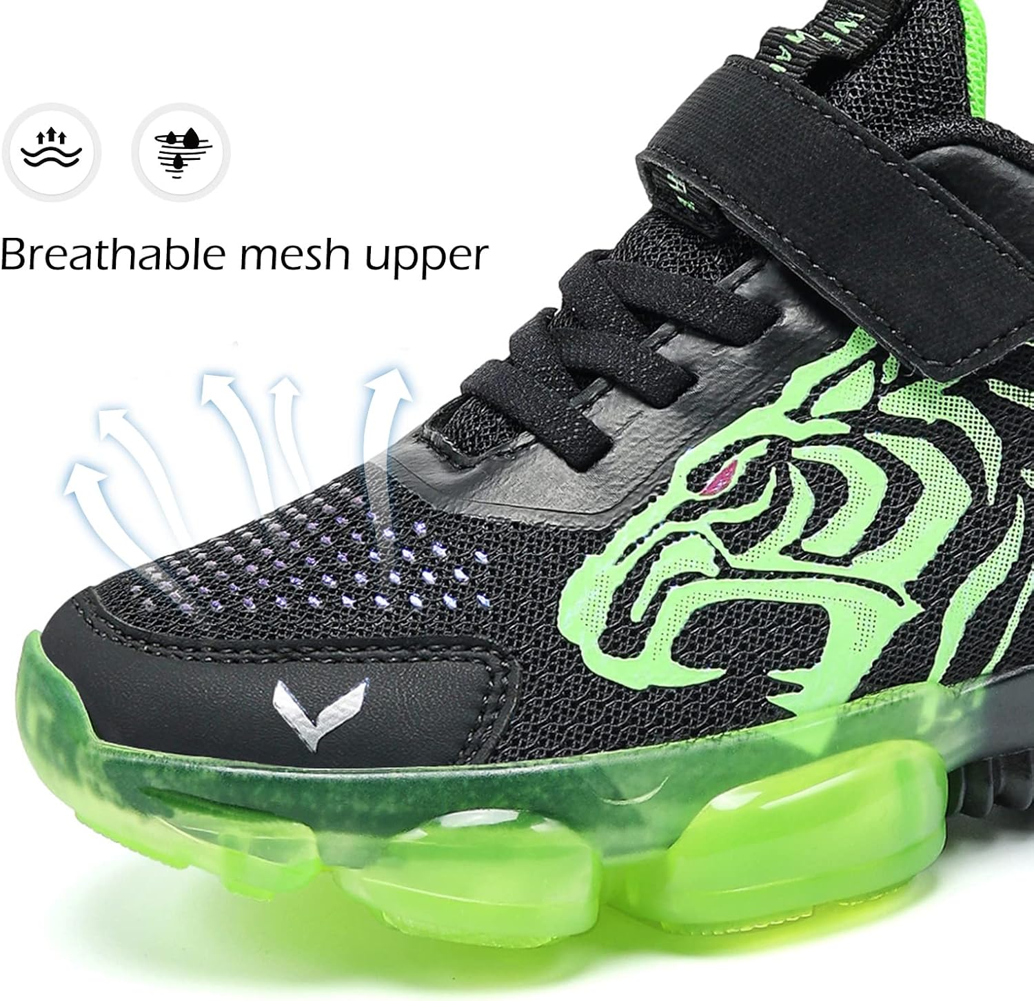 JMFCHI Boys Girls Kids' Sneakers Knitted Mesh Sports Shoes Breathable Lightweight Running Shoes for Kids Fashion Athletic Casual Shoes - Image 4