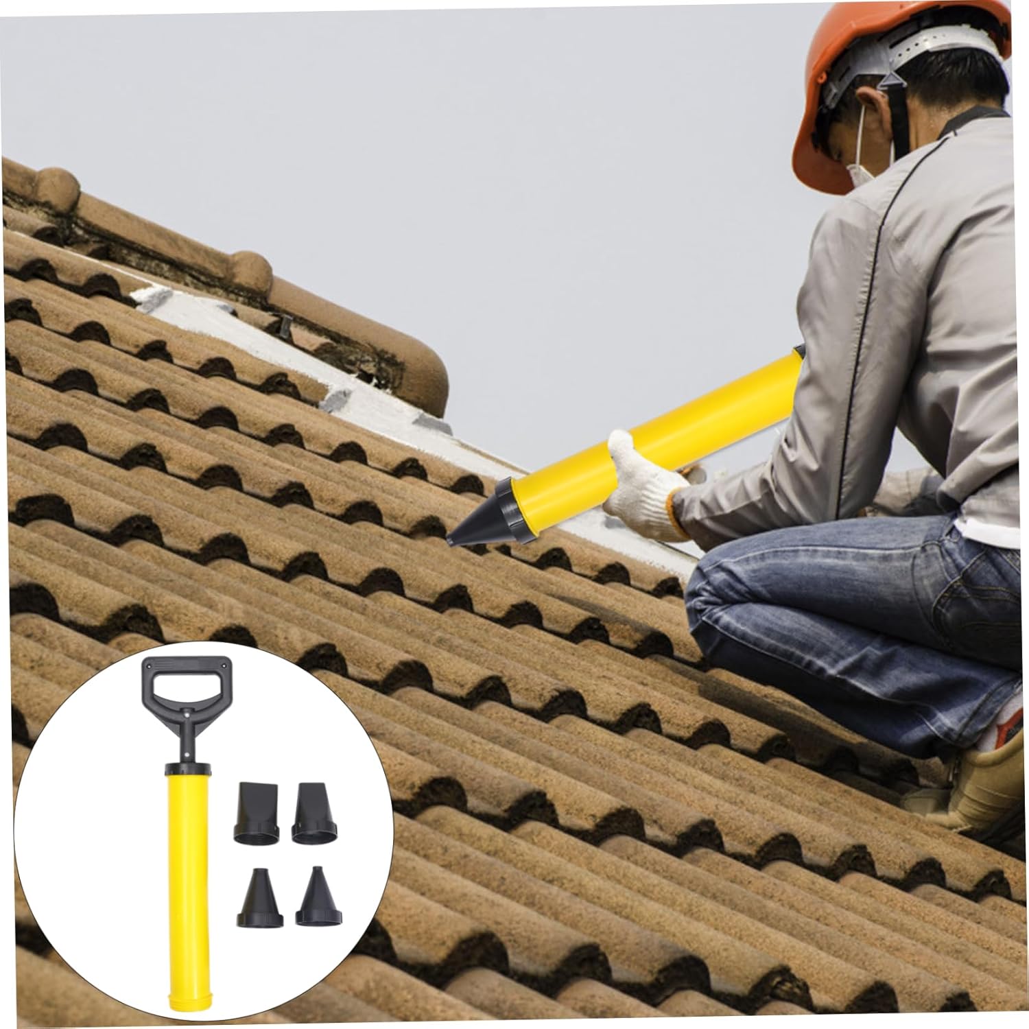 Veemoon 1set Handheld Cement Grouting Tool for Easy Wall Caulking and Filling Gaps Portable Brick Grouting Applicator for Efficient Construction and Decoration