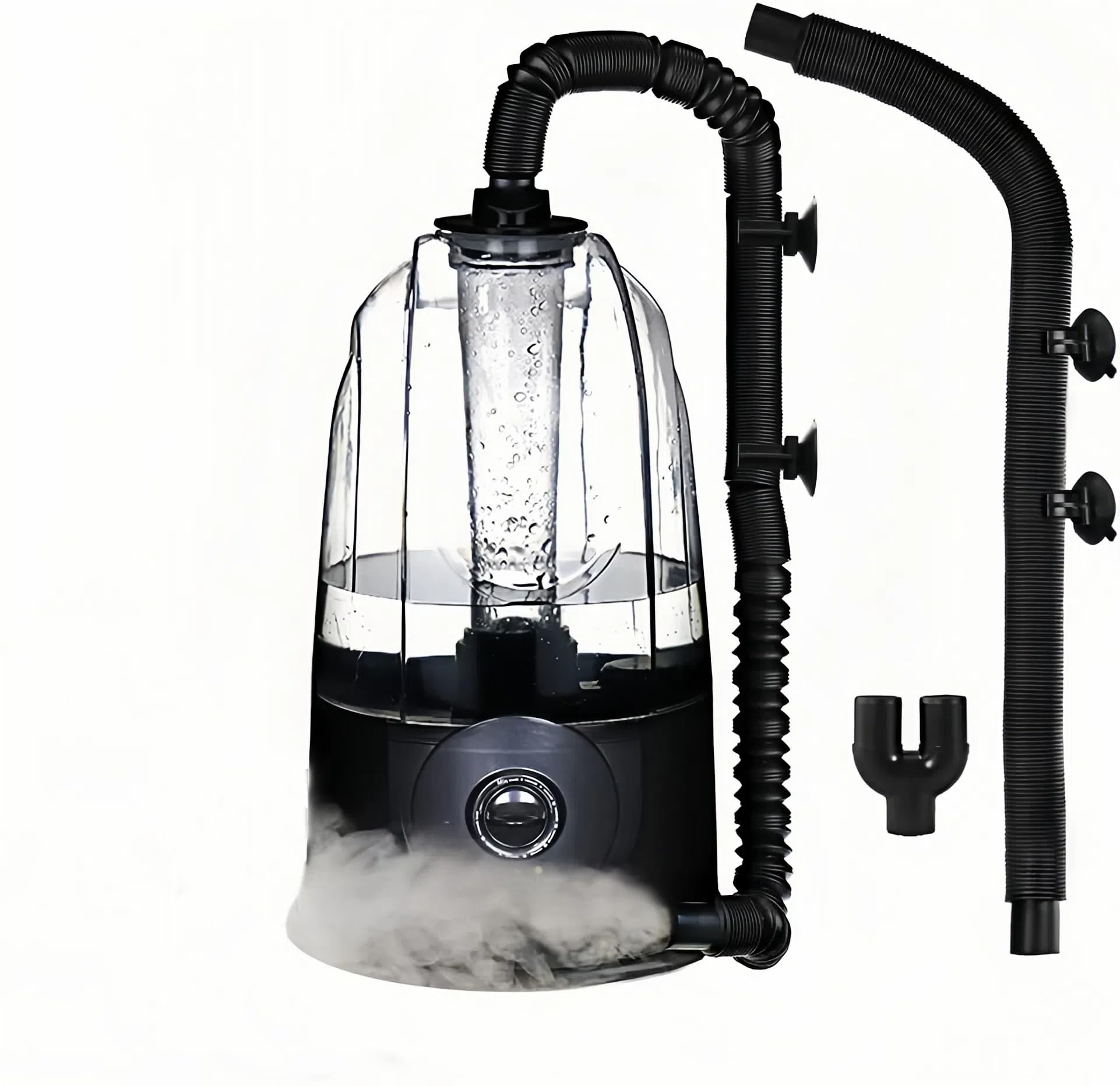 Coospider Reptilien Nebler Luftbefeuchter 3L, 380ml/h Hochleistung, Terrarium Vernebler mit 2 Verlängerungsschläuchen, Einstellbarer Nebel für Reptilien, Amphibien, Schlangen, Echsen