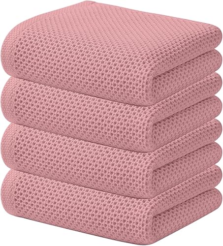 Miniatura 690 de Kitinjoy - Paños de cocina 100% algodón, paquete de 6 paños de cocina ultra suaves y absorbentes para secar platos, toallas de cocina de secado