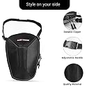 Allextreme Thigh Waist & Sling Bag Water-Resistant Drop Leg Tactical Fanny Pack for Men & Women Adjustable Hard Shell Thigh Bag for Bikers for Riding, Camping & Outdoor Sports (Black & Grey) gallery image