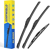 Vista 15 de Juego de 3 limpiaparabrisas de repuesto de fábrica para Volkswagen Atlas 2018-2022, juego de limpiaparabrisas de 26 + 22 + 12 pulgadas (juego de 3)