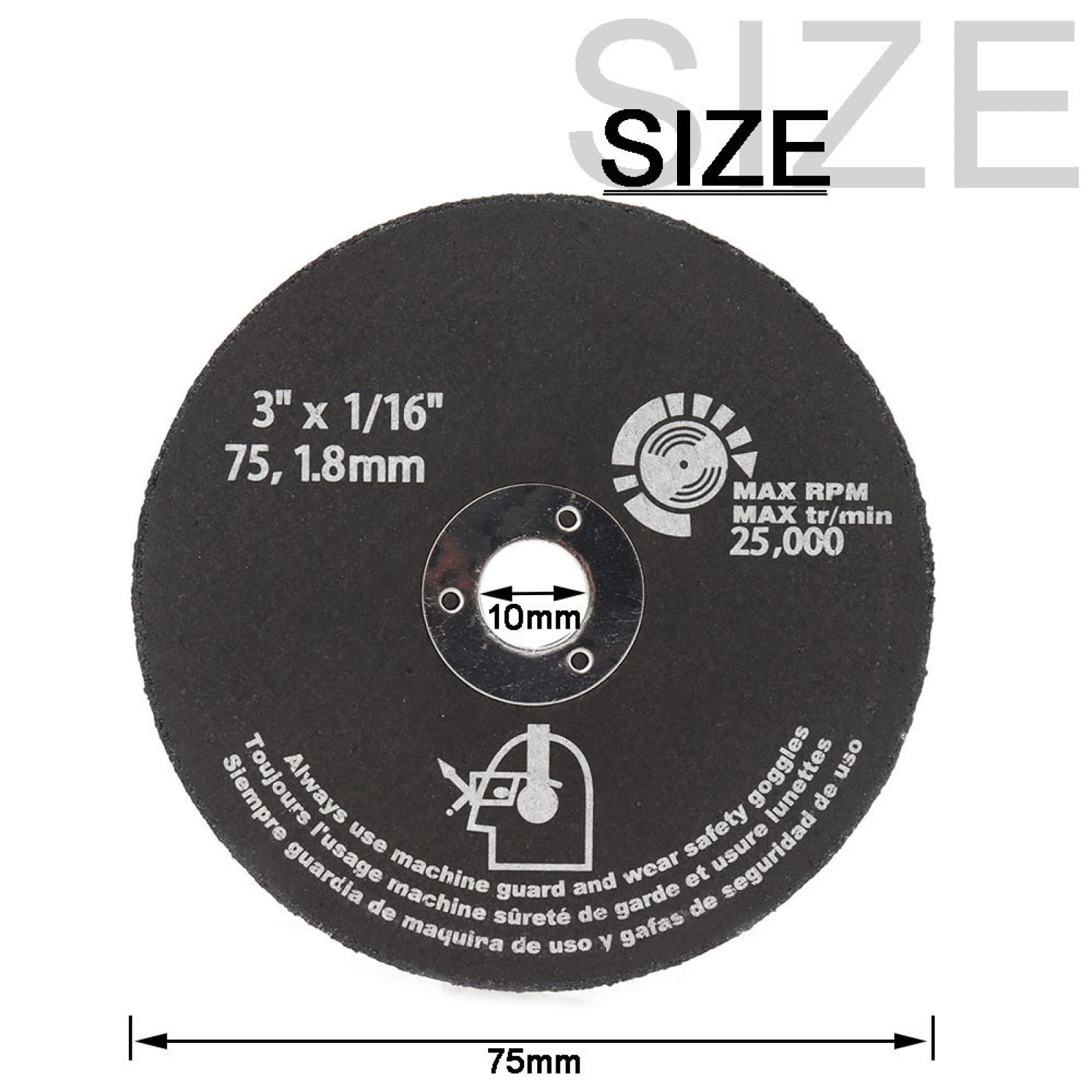 Ostrze do piły ukośnej do drewna, 3" 75mm Szlifierka Tarcze Tnące Żywica Szlifowanie Koła Ścierne Frezy Narzędzia 25szt(30pcs)