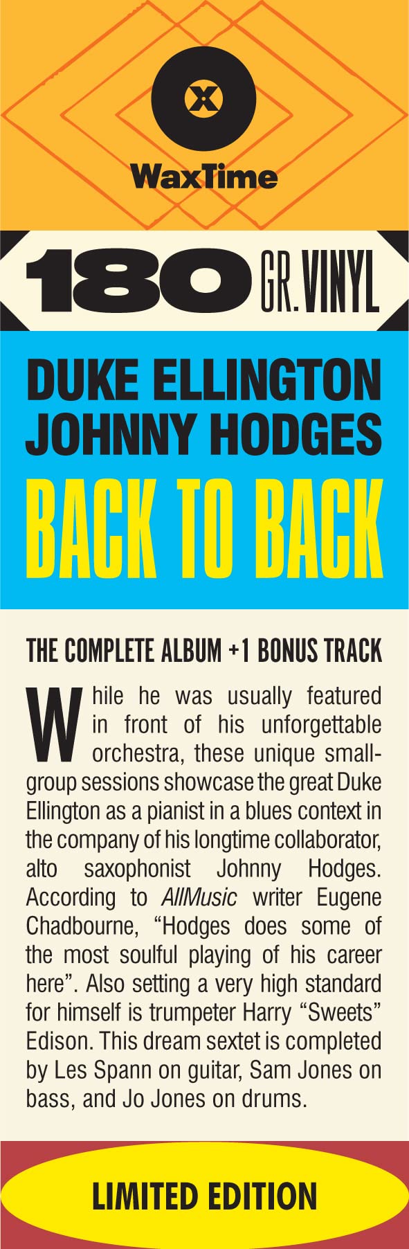 Back To Back - Duke Ellington and Johnny Hodges Play the Blues