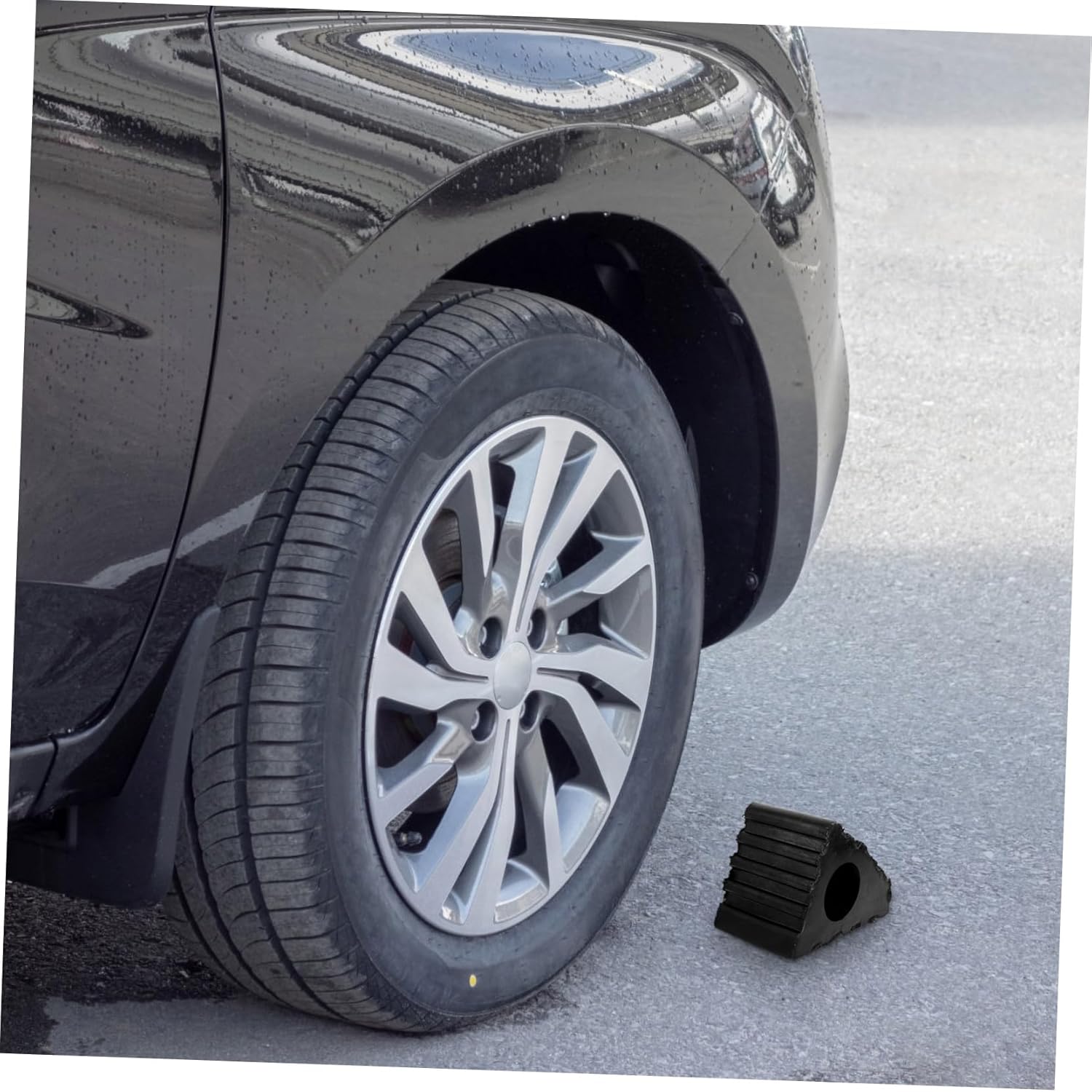 STOBAZA Motorcycle Chocks for Trailers Rv Wheel Chock Rubber Wedge Design for Parking and Maintenance Safety