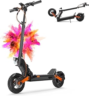 JOYOR E Roller S/F-Serie, Scooter Reichweite von 40-100 km, 150 kg Tragkraft Einzel/Doppelmotoren, E Scooter mit 10-Zoll-Geländereifen