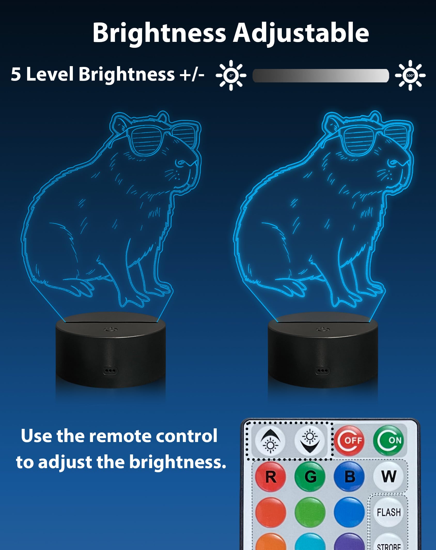 Magiclux Capybara Night Light, Adorable Gift for Women Teen Girls - Image 3