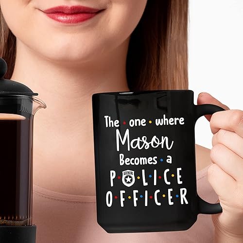 Miniatura 9 de Regalos personalizados de oficial de policía con número y nombre, taza de café de policía, regalos personalizados para policía, taza de aplicación