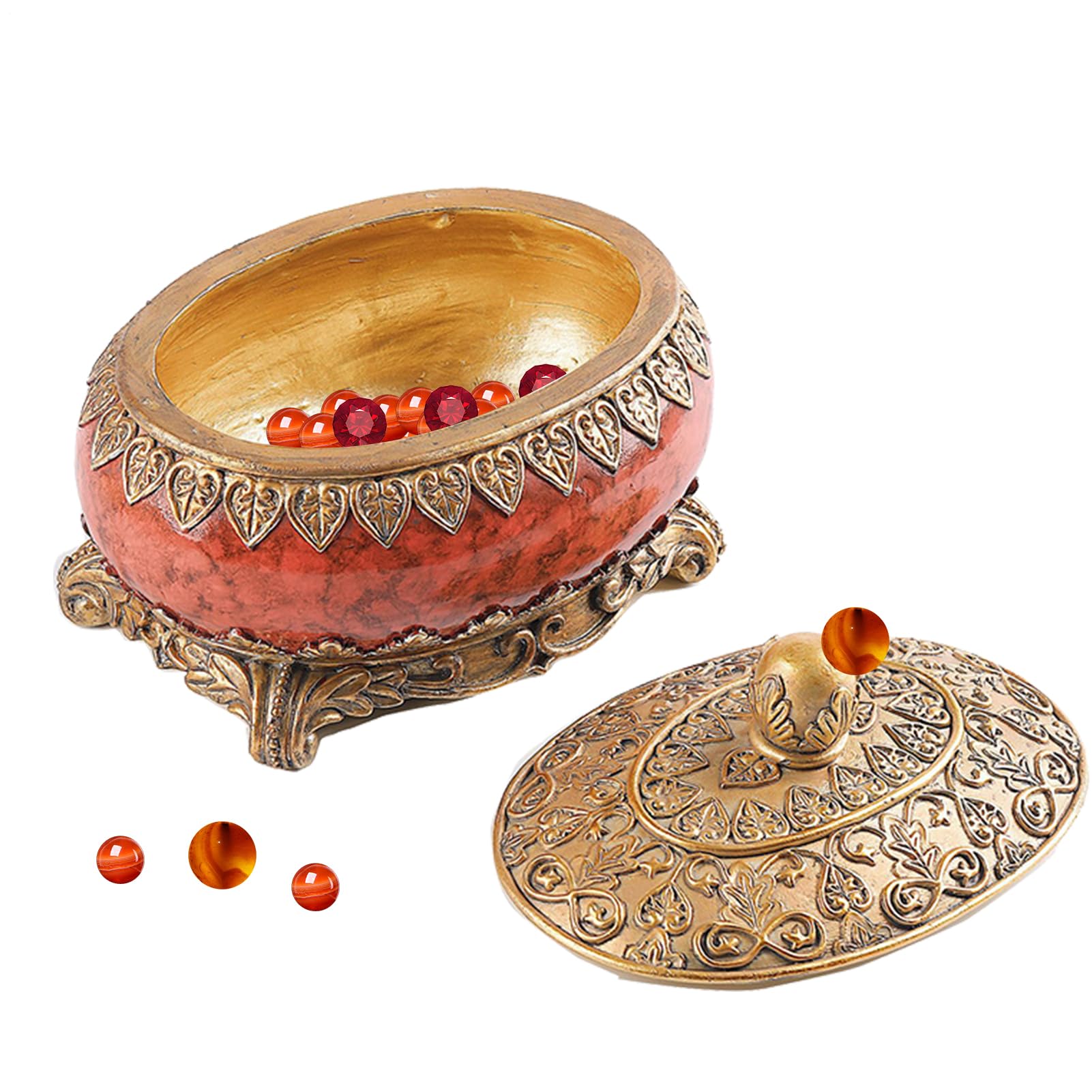 Boîte à chapelet dorée ancienne pour un cadeau unique