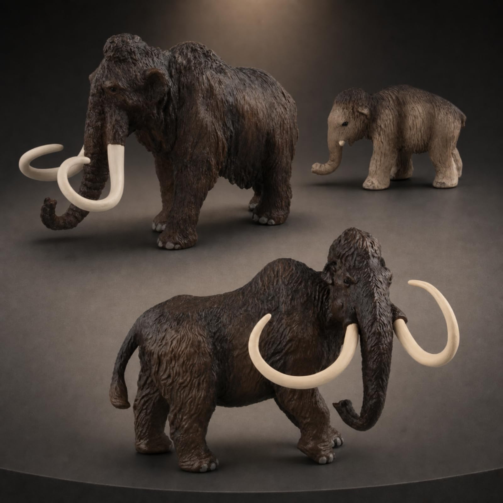 Static Display Figurine Preistorico Modellino Antico Scultura Animale in Plastica Resistente con Incisioni Del dalla Proboscide