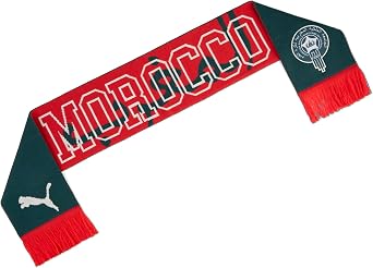 PUMA Unisex Morocco FA Scarf, Dark Myrtle-Alpine Snow SS26, OSmallFA Frmf Culture Scarf