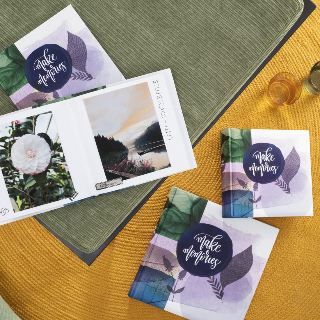 Hama Album Photo Jumbo "Fine Art" (Album 30x30cm, 50 Feuilles-100 Pages Blanches, Pour Coller