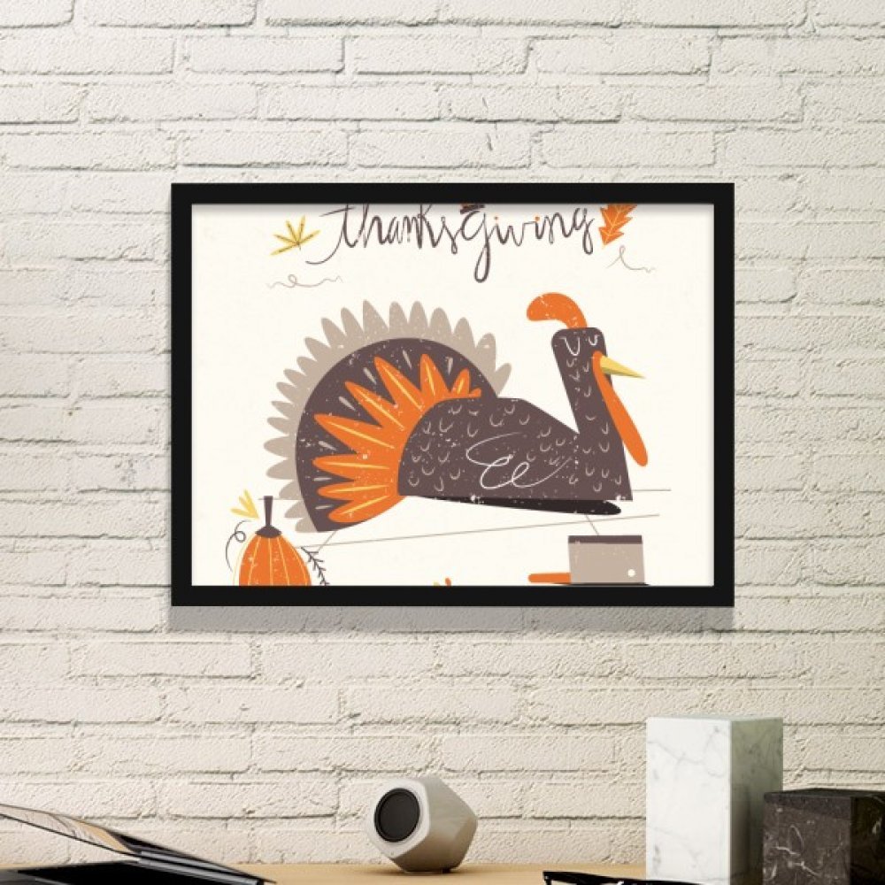 Peintures accueil stickers muraux Turquie Thanksgiving noir