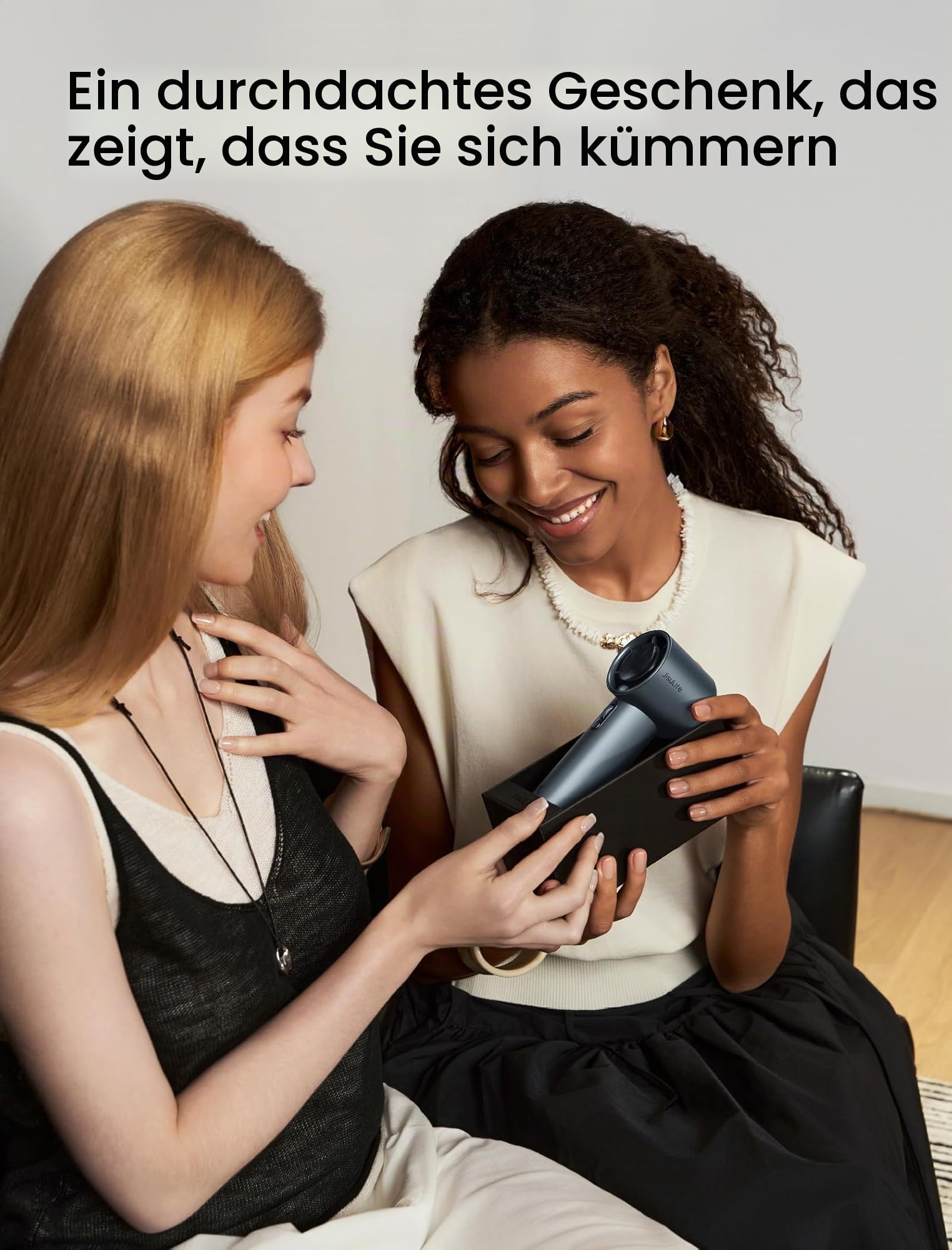 JISULIFE Handventilator Pro1S 5000mAh 40h Laufzeit Metallgehäuse Tragbarer Ventilator Sternengrau