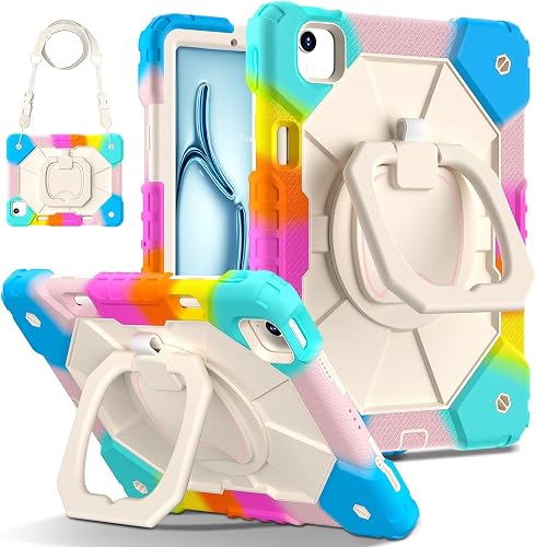 SUPERB. Ergonomic Kickstand Case for iPad Air 11 Inch (M2/M3/M4) (Colourful)