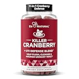 9-In-1 Killer Cranberry Pills for Women &ndash; UTI Defense Blend with Clinically Studied Ingredients &ndash; 9 Extract Urinary Tract Supplement &ndash; Pine Bark&comma; Propolis&comma; Vitamin D & More &ndash; 60 Fast-Acting Capsules