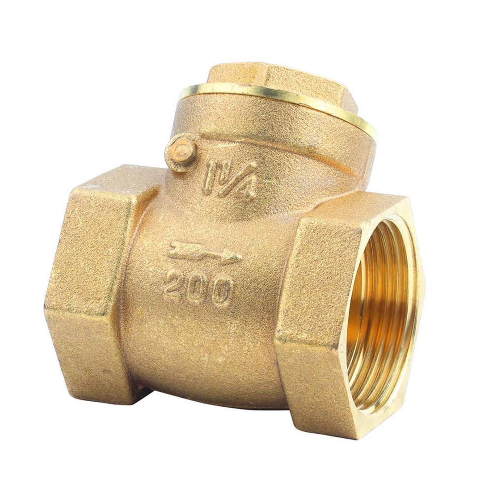 Vanne à boisseau sphérique 232PSI en laiton avec clapet anti-retour DN40