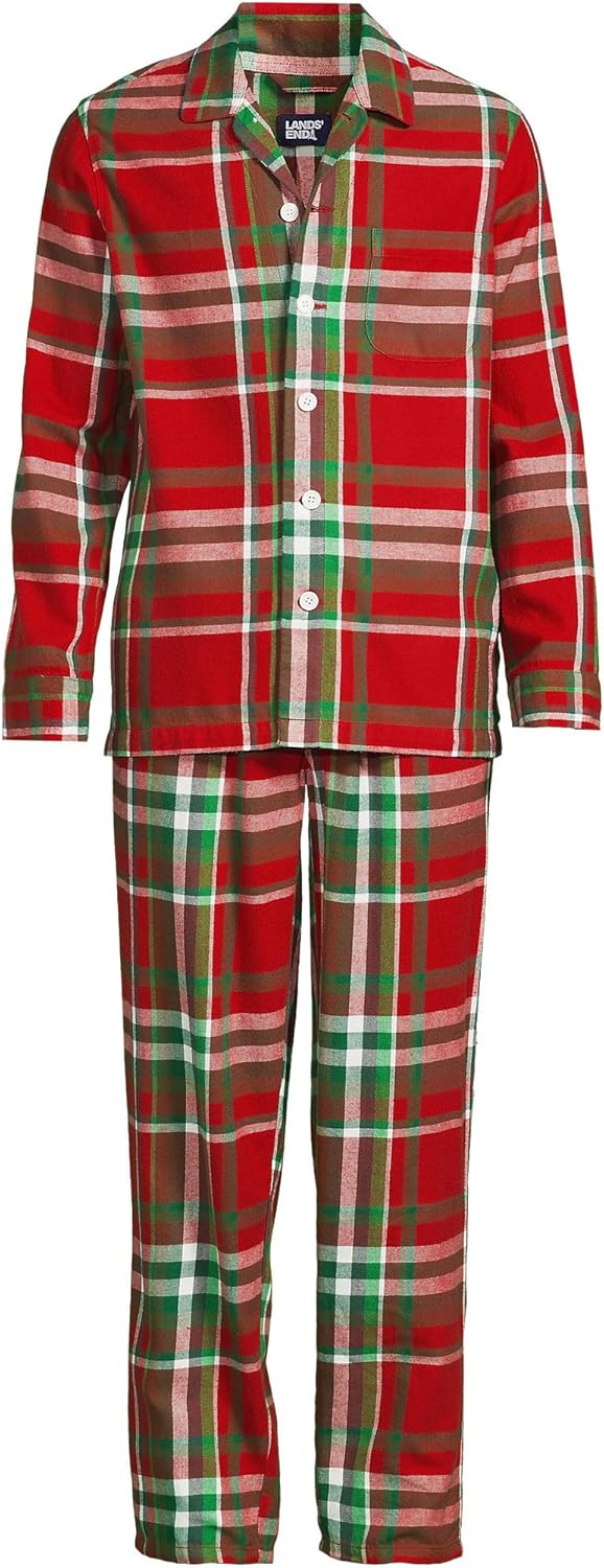 Lands' End Men's Flannel Pajama Set