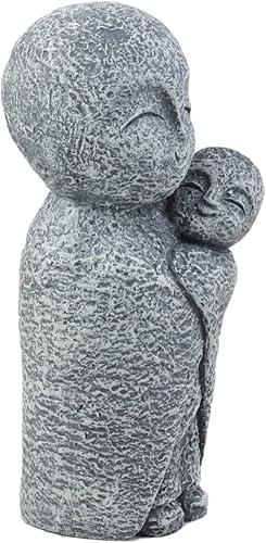 Miniatura 4 de ebros regalo figura decorativa Jizo Monjes 5" Altura Encanto japonés Buda Jizo Monjes de armonía Estatua Holding bebé Monje