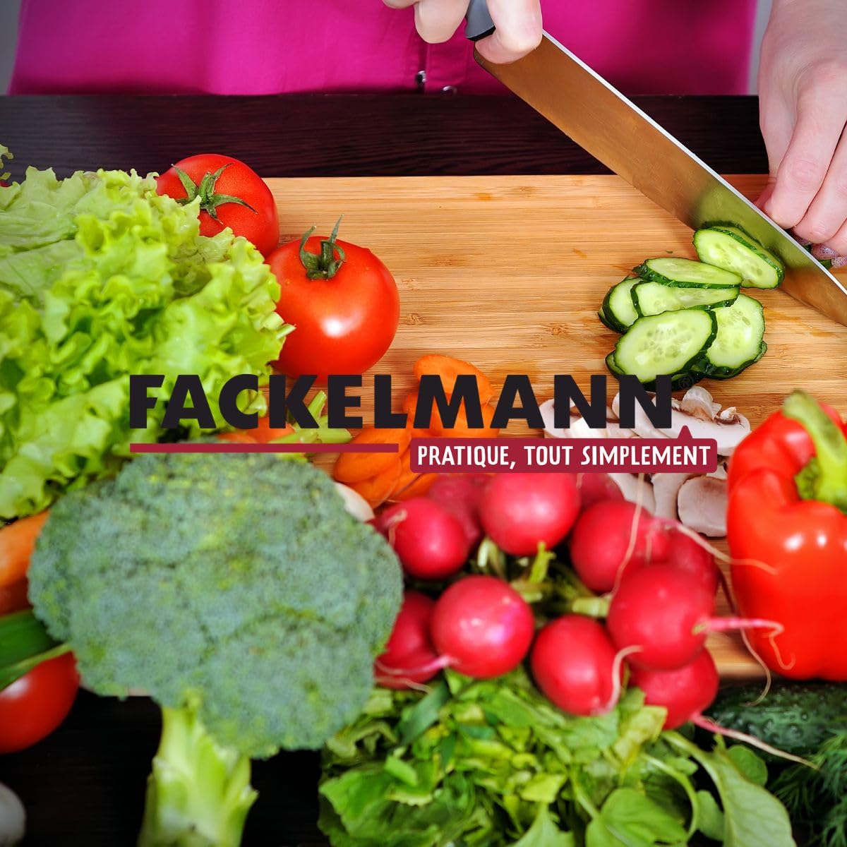 Fackelmann Brosse pour légumes en Bois 13,5 x 3,6 x 3,3 cm