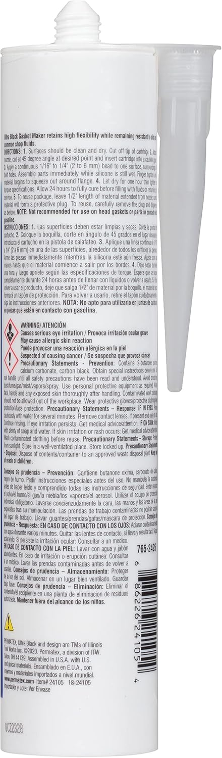 Permatex 27037 Optimum Black Gasket Maker, 3 oz : Automotive