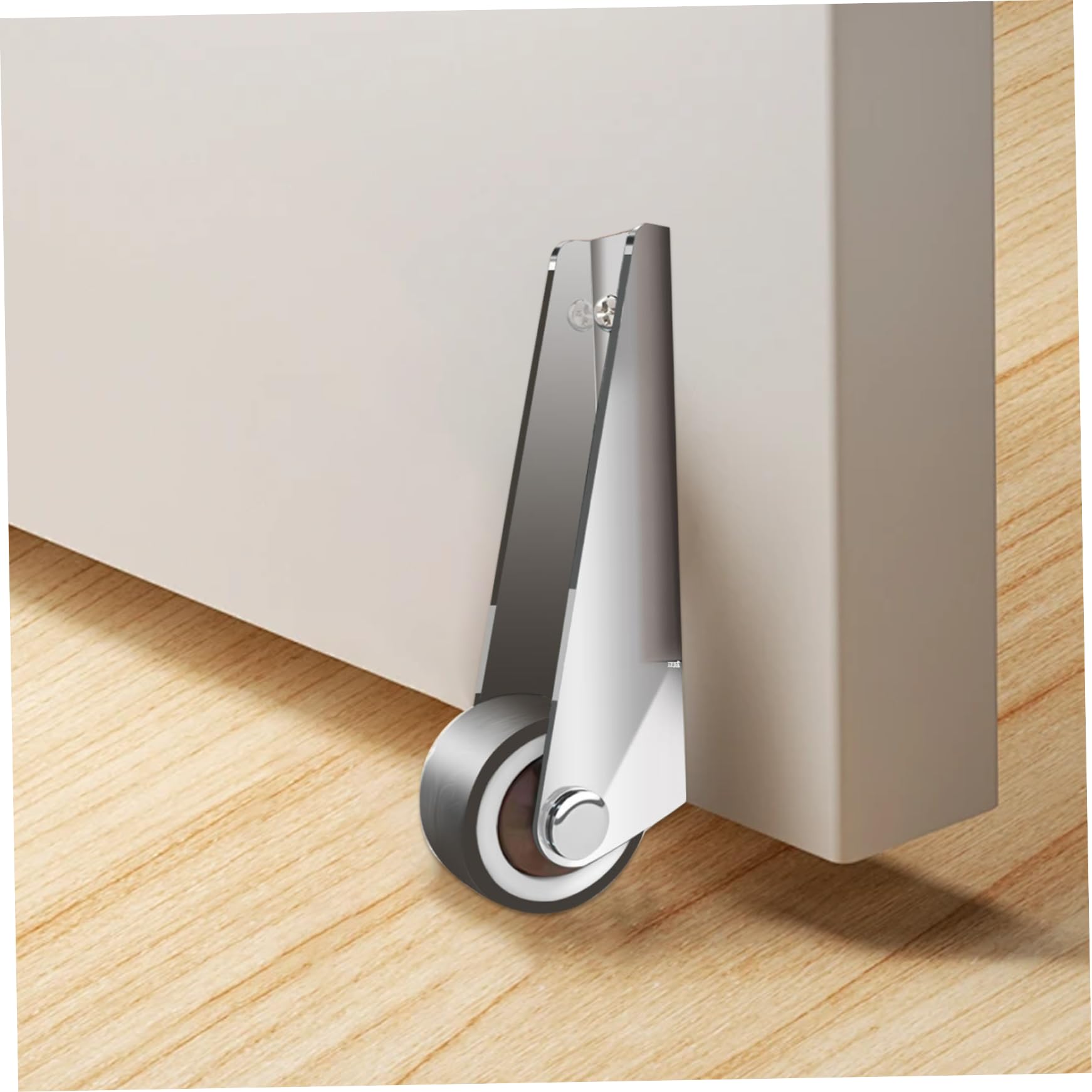 Rueda para puerta, rueda de soporte inclinada para puerta de goma termoplástica, ruedas pequeñas, direccional con tornillos para de madera de jardín, valla de jardín, ruedas para puertas