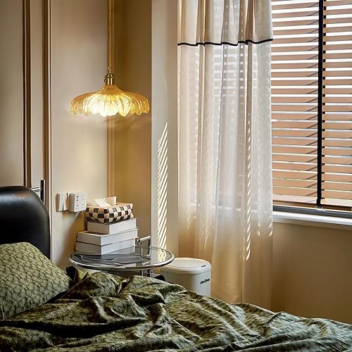 Miniatura 6 de Lámpara colgante enchufable, iluminación colgante de vidrio transparente vintage, luz colgante con cable de enchufe de 16.4 pies para cocina,