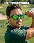 Meeloog Polarized Sunglasses Over Glasses for Men Women, Classic Rectangle Fitover Shades UV400 for Driving Fishing MST0091