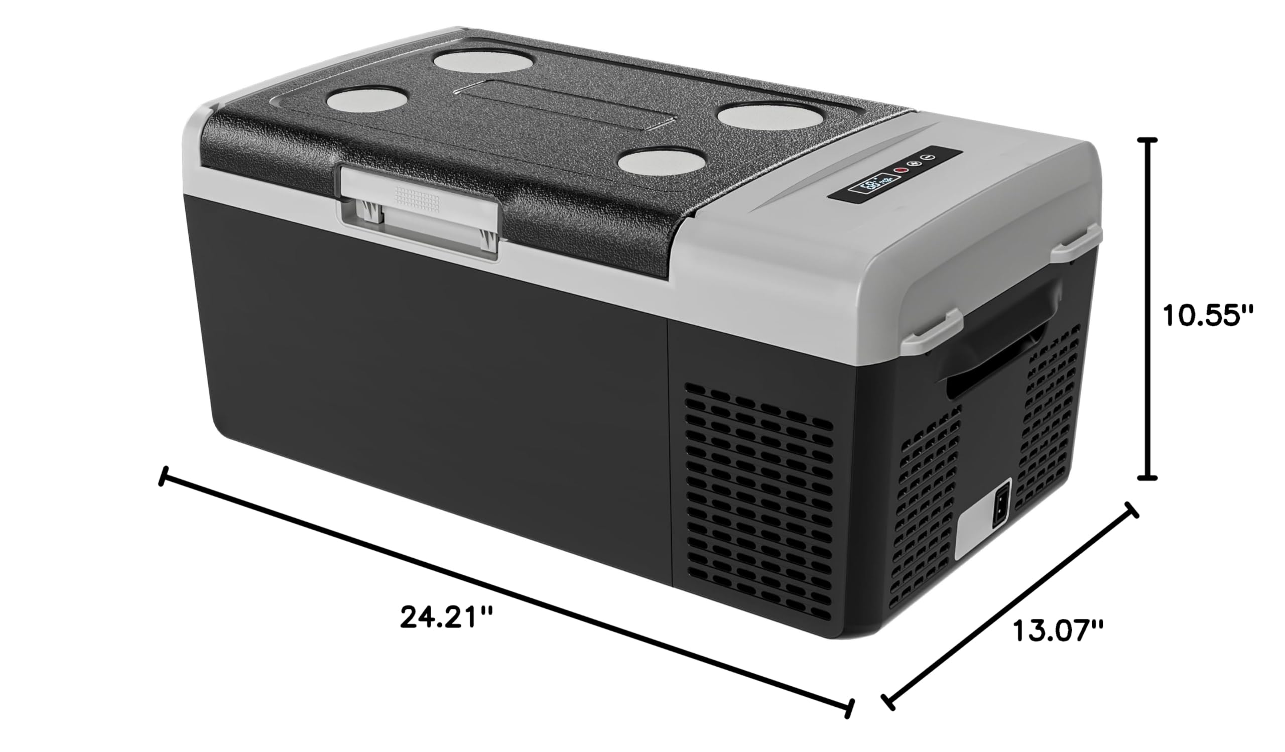 EKOJUCE 12 Volt Refrigerator Portable Fridge 16 Quart (15L)