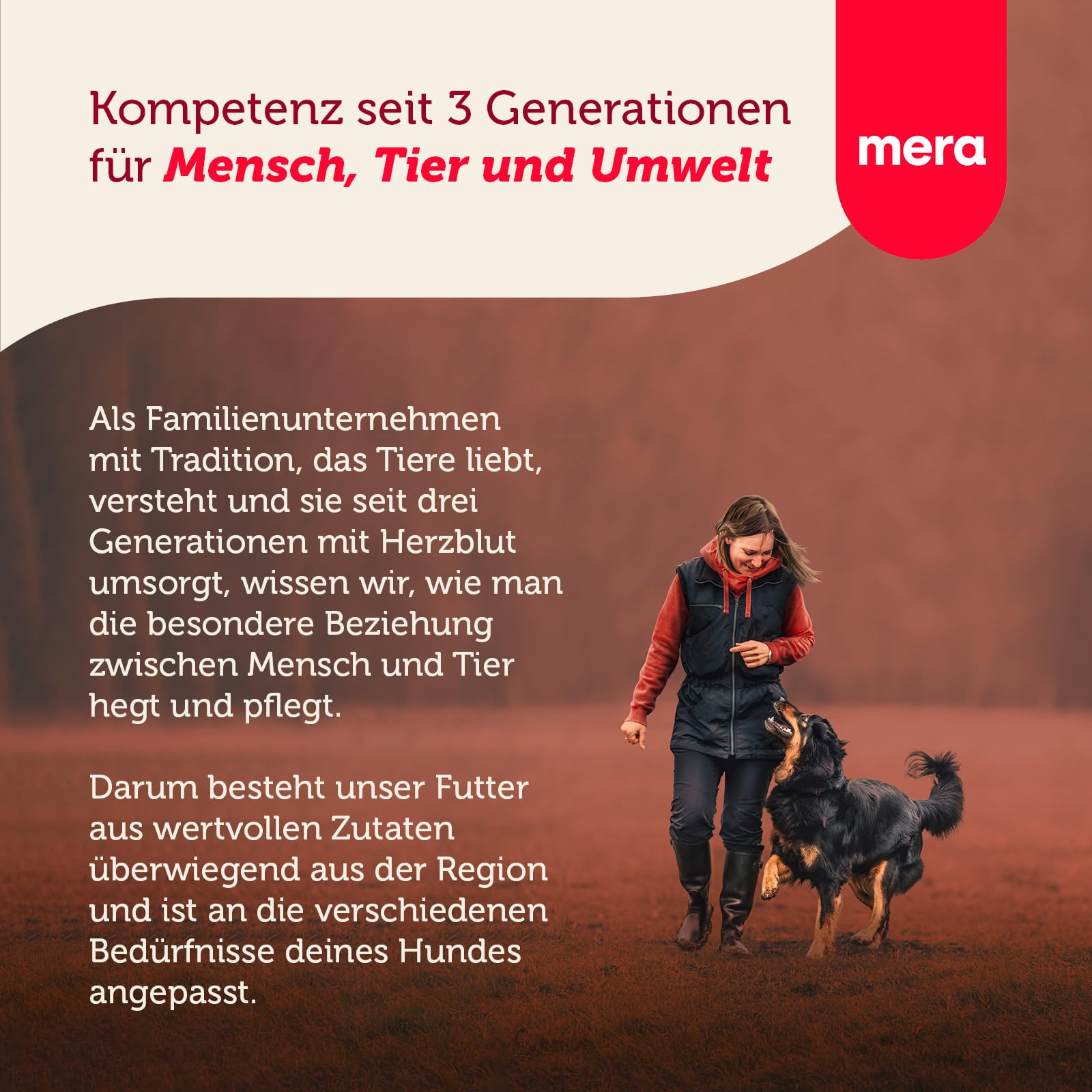 mera Care Senior Huhn (3x1kg), Hundefutter für Senioren, mit 83% tierischen Protein, ohne Weizen